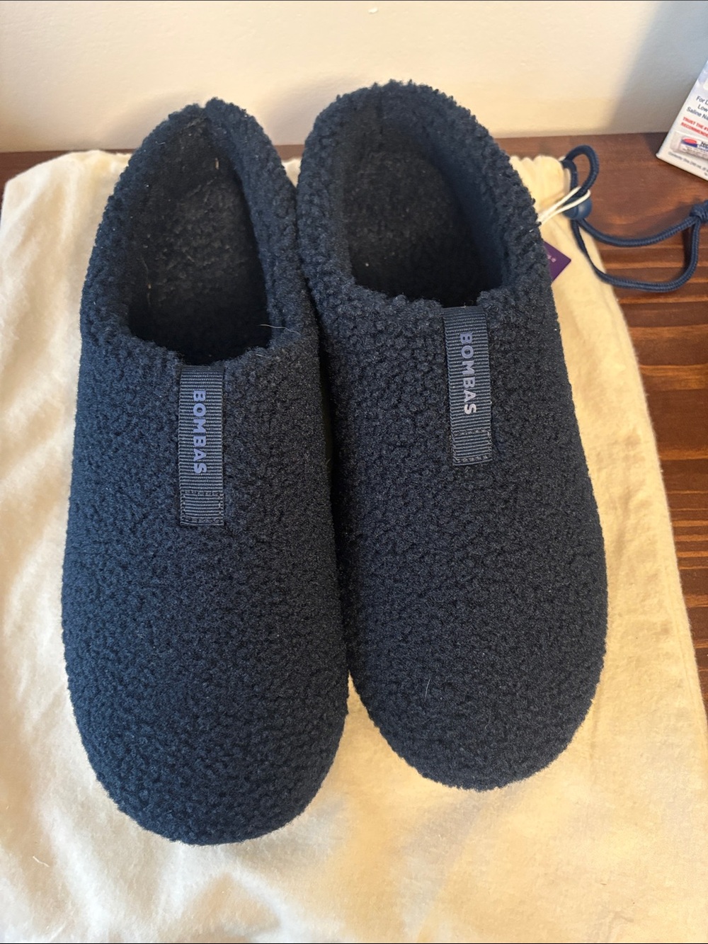 Bombas Men's Sherpa Slip-On Loafers - Navy